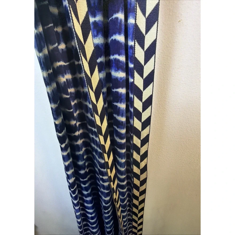 Tory burch sleeveless dress small vacation designer bohemian preppy maxi resort